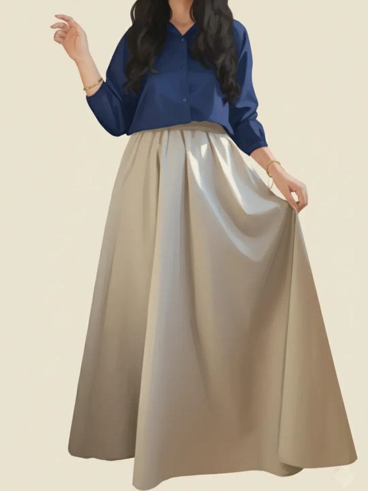 SHIRT SKIRT ROYAL BLUE 💙