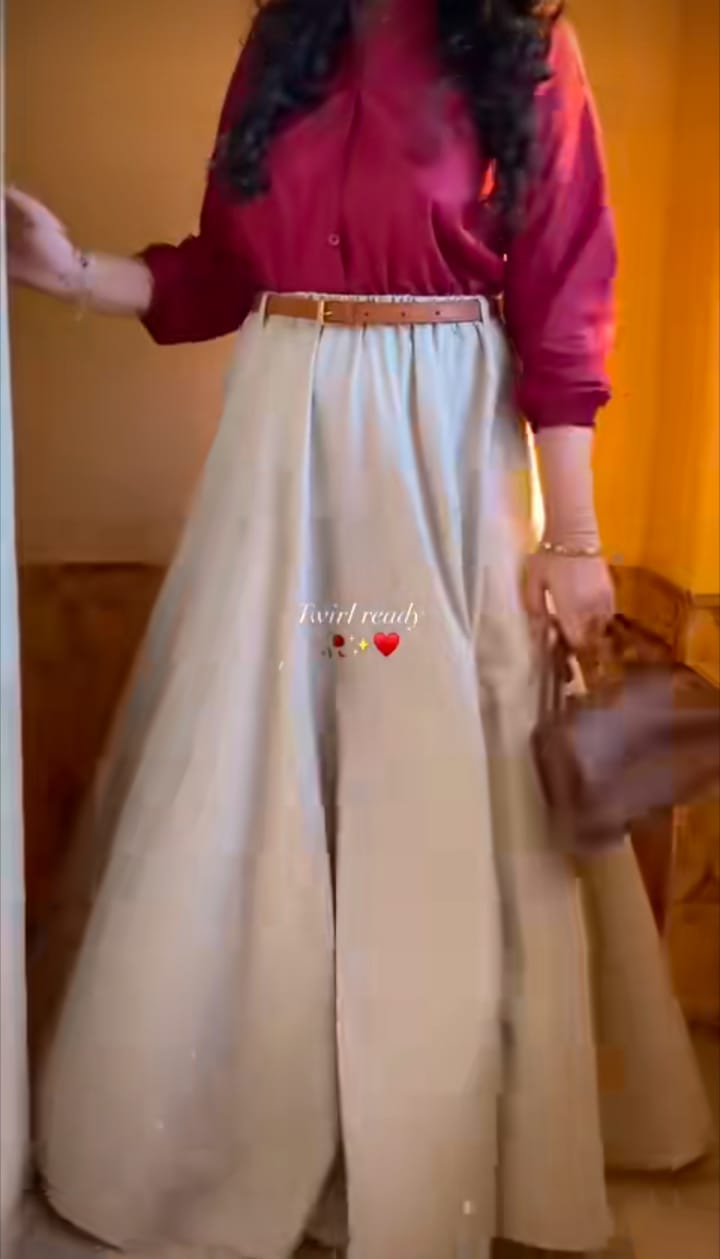 SHIRT SKIRT MEHROON